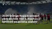2026 Dünya Kupası'nda Sıcaklık Uyarısı: Maçların %25'i Riskli Derecelerde Oynanabilir