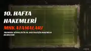 Trendyol Süper Lig'in 10. Haftasında Görev Alacak Hakemler Açıklandı