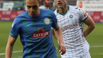 Konyaspor, Rizespor deplasmanında 5 gollü maçta mağlup oldu