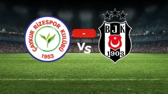 Rizespor Beşiktaş Maçı Berabere Bitti