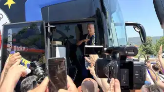 Düzce'de Fenerbahçe Kafilesine Coşkulu Karşılama