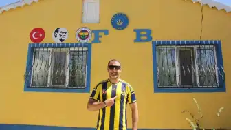 Sivas'ta Fenerbahçe Sevgisi Evin Dış Cephesine Yansıdı