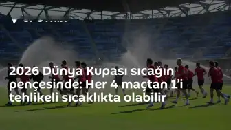 2026 Dünya Kupası'nda Sıcaklık Uyarısı: Maçların %25'i Riskli Derecelerde Oynanabilir