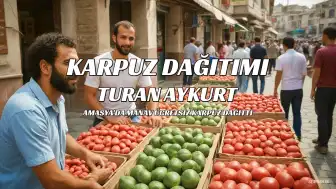 Amasya'da Manav, Muhammed Salah Beşiktaş'a Gelmediği İçin 500 Kilo Karpuz Dağıttı