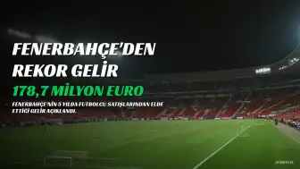 Fenerbahçe'den 5 Yılda 178,7 Milyon Euro Transfer Geliri