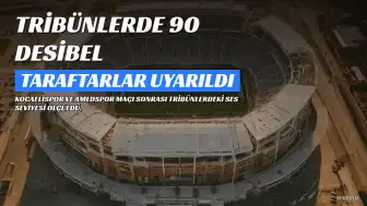 Kocaelispor, Amedspor'u 2-0 Mağlup Etti: Tribünlerde 90 Desibel Ses Seviyesi Ölçüldü