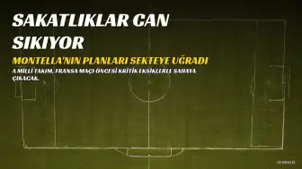 A Milli Futbol Takımı'nda Fransa Maçı Öncesi Sakatlıklar Can Sıkıyor