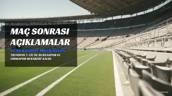 Bursaspor Teknik Direktörü Mustafa Er: "İki değerli puan kaybettik"