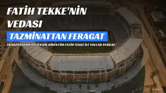 Fatih Tekke ile Trabzonspor'da Yollar Ayrıldı: Tazminat Talebinden Vazgeçti