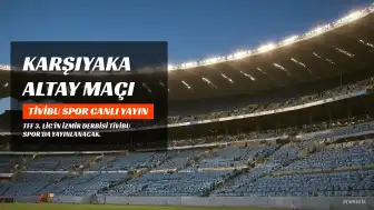 Karşıyaka - Altay Maçı Tivibu Spor'da Canlı Yayınlanacak