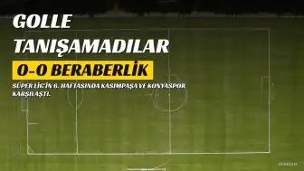 Kasımpaşa ve TÜMOSAN Konyaspor, Golle Tanışamadı: 0-0