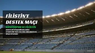 Konyaspor ve Filistin Milli Takımı Dostluk Maçında 2-2 Berabere Kaldı, Mesajlar Verildi