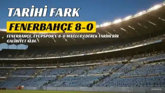 Tarihi Fark: Fenerbahçe, Eyüpspor'u 8-0 Mağlup Etti
