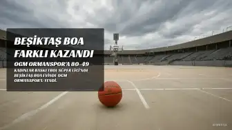 Beşiktaş BOA, OGM Ormanspor'u Farkla Mağlup Etti: 80-49