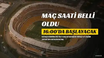 Gençlerbirliği - Galatasaray Maçı 16:00'da Başlayacak