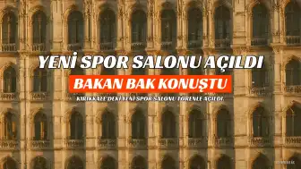 Gençlik ve Spor Bakanı Osman Aşkın Bak, Kırıkkale Yeni Spor Salonu Açılışında Konuştu
