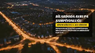 Milli bilardocu Sinem Kökten, 4. Avrupa şampiyonluğunu elde etti
