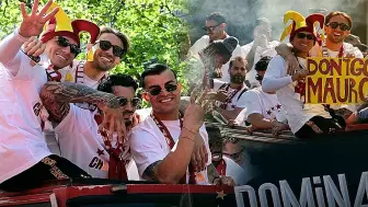 Galatasaray'dan Şampiyonluk Kutlaması: T. ve Yunus'tan I. Pankartı