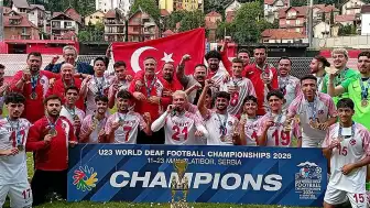 U23 İşitme Engelliler Futbol Şampiyonası'nda Türkiye Şampiyon Oldu
