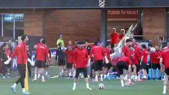 San Francisco'da A Milli Futbol Takımı'nın İlk Antrenmanı Gerçekleştirildi
