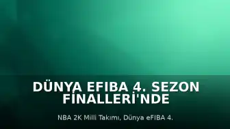 Dünya eFIBA 4. Sezon Finalleri'nde NBA 2K Milli Takımı İkinci Oldu