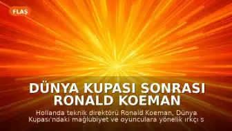 Dünya Kupası Sonrası Ronald Koeman İstifa Etti