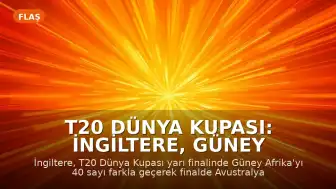 T20 Dünya Kupası: İngiltere, Güney Afrika'yı mağlup ederek finale yükseldi