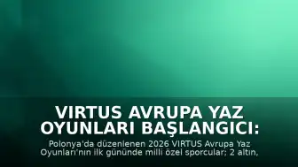 VIRTUS Avrupa Yaz Oyunları Başlangıcı: Milli Özel Sporculardan 13 Madalya