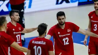 Voleybol Milletler Ligi: A Milli Erkek Voleybol Takımı Sırbistan'ı 3-0 Mağlup Etti