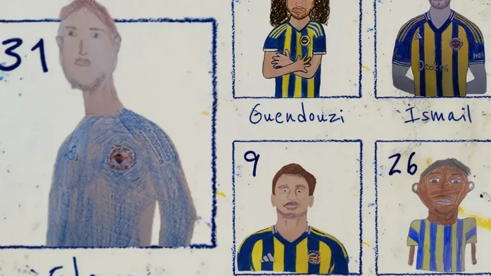Fenerbahçe'nin İlk 11'i Çocukların Çizimleriyle Tanıtıldı