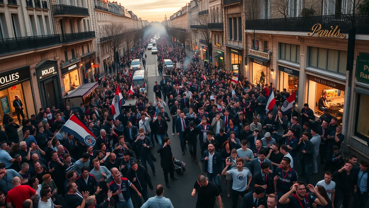PSG Taraftarlarının Kutlamaları Olaylara Dönüştü: 127 Gözaltı