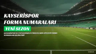 Kayserispor'da Forma Numaraları Belirlendi