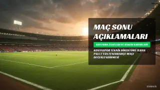 Konyaspor Teknik Direktörü İlhan Palut'tan Fenerbahçe Maçı ve Hakem Kararları Hakkında Açıklamalar
