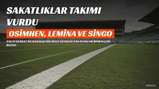 Galatasaray'dan Sakatlık Açıklaması: Osimhen, Lemina ve Singo'nun Durumu Belli Oldu