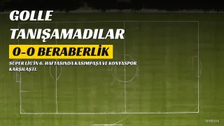 Kasımpaşa ve TÜMOSAN Konyaspor, Golle Tanışamadı: 0-0