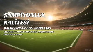 Salih Özcan: "Şampiyon olacak kalitemiz var"